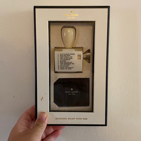 Kate Spade Rotating Stamp w/ Pad